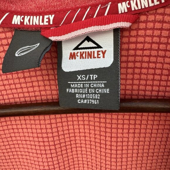 McKinley Women Size XS Long Sleeve Full Zip Pink Hiking Inside Pockets Jacket - Picture 16 of 16